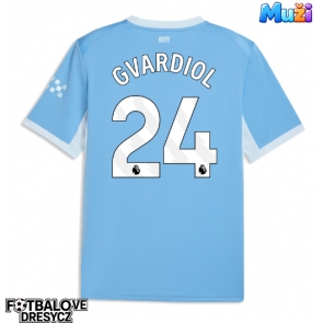 Manchester City Josko Gvardiol #24 Domácí Dres 2026-27 Krátký Rukáv Manchester City Josko Gvardiol #24 Domácí Dres 2026-27 Krátký Rukáv
